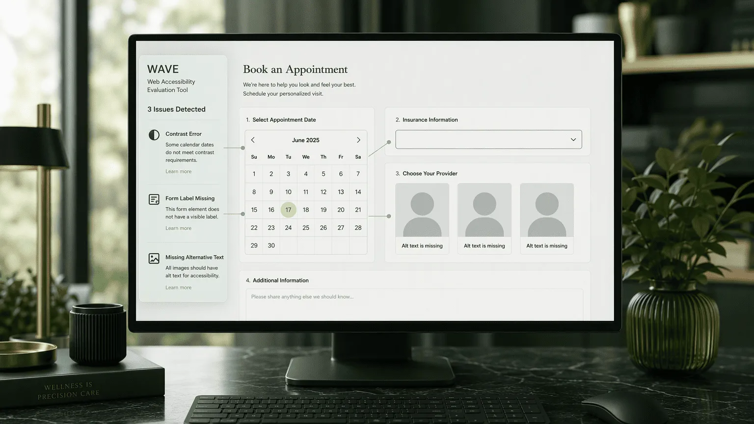 Illustration for 5. WAVE Web Accessibility Evaluation Tool: Automated WCAG 2.2 Scanning