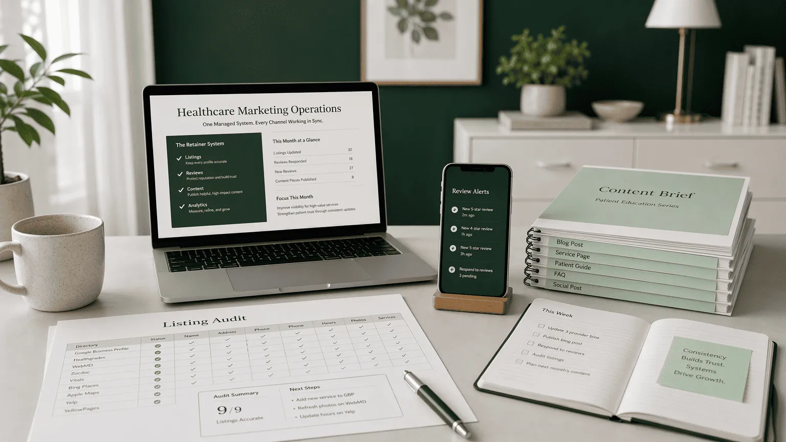 Illustration for 7. Practice Builders: Full-Service Healthcare Marketing Agency with Listings and SEO Focus