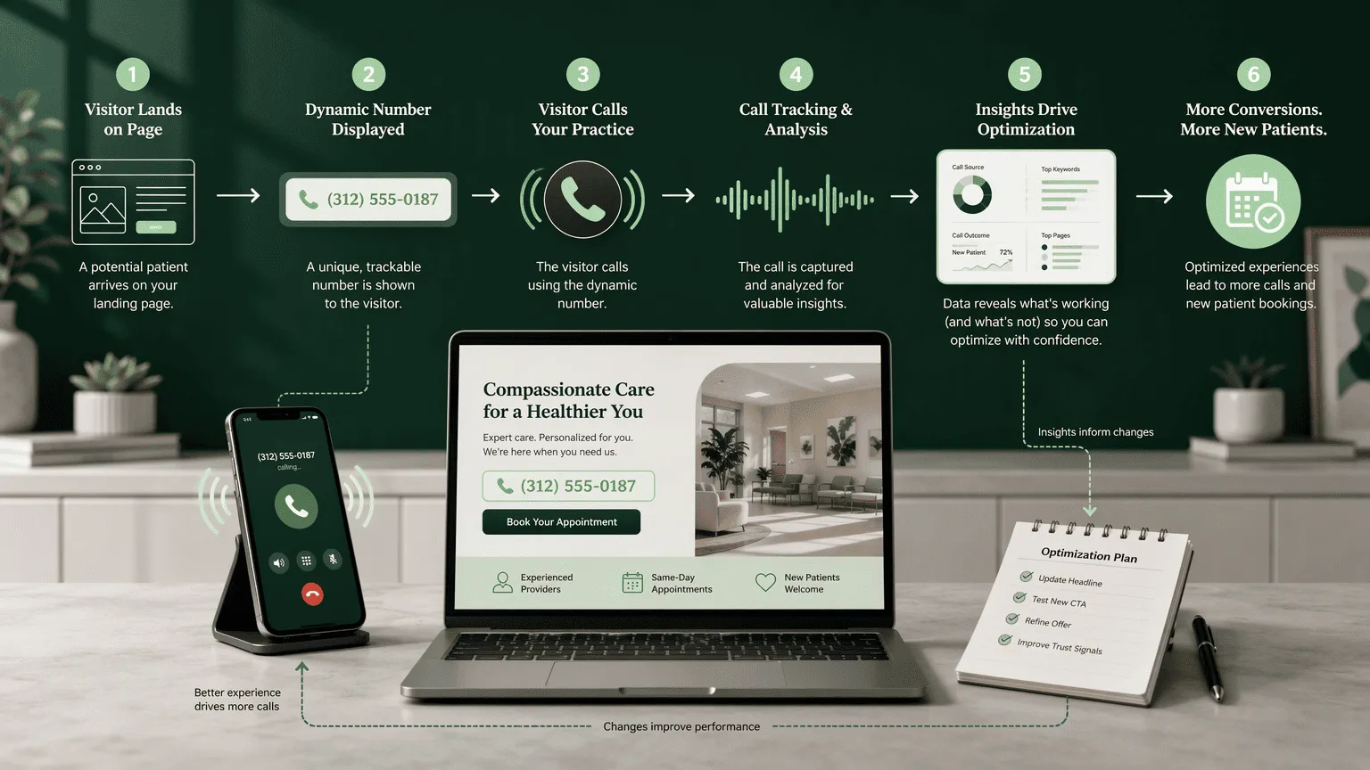 Illustration for 5. CallRail with Conversation Intelligence for Landing-Page Conversion Feedback