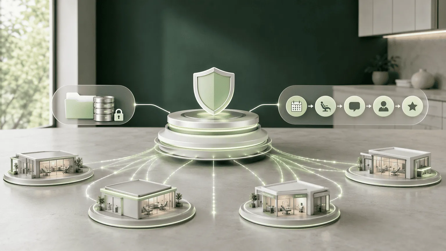 Illustration for Strengths of the All-in-One Approach: Security, Synchronization, and Scale