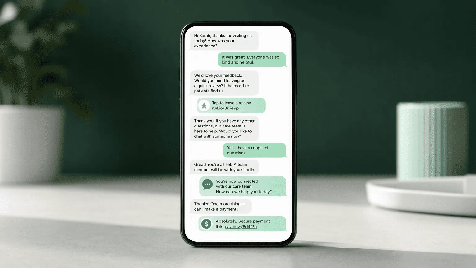 Illustration for 4. Podium: SMS-First Patient Communication and Instant Review Capture
