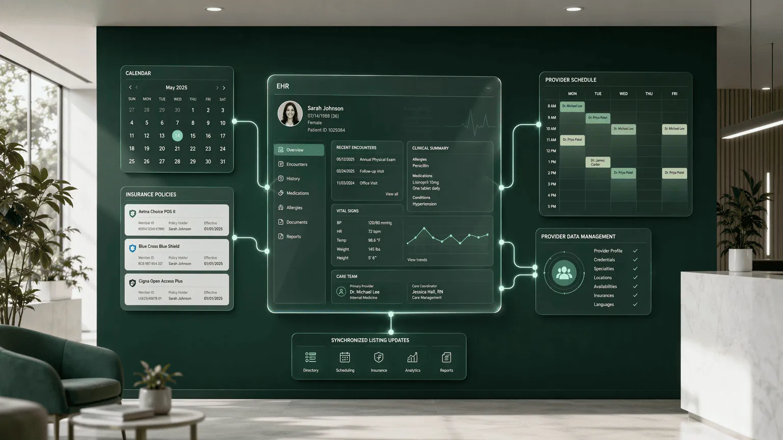 Illustration for 4. NextGen Healthcare: EHR-Centric Patient Engagement with Built-in Listings Management