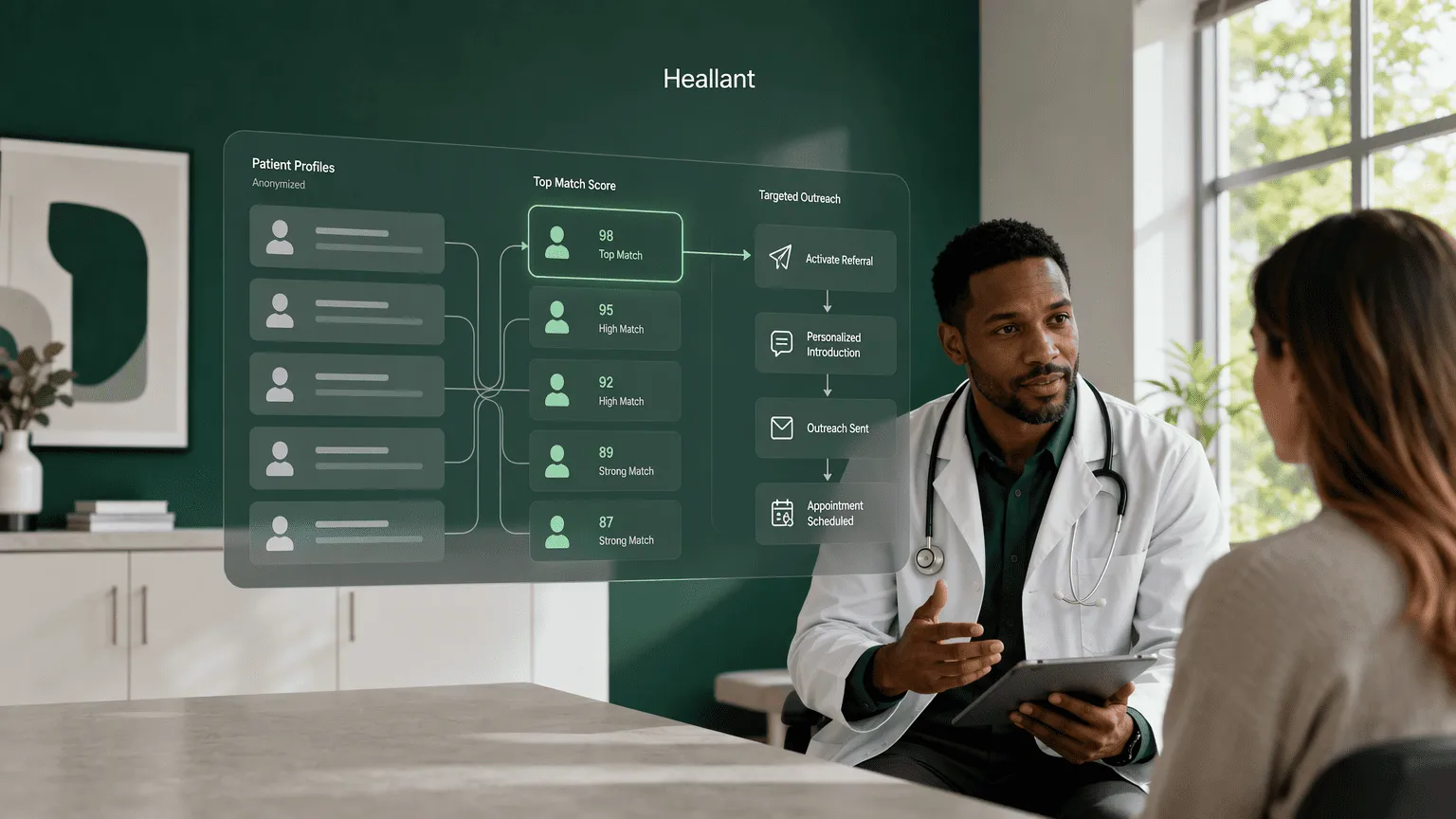 Illustration for 5. Heallant: AI-Powered Patient Referral Network with Predictive Scoring