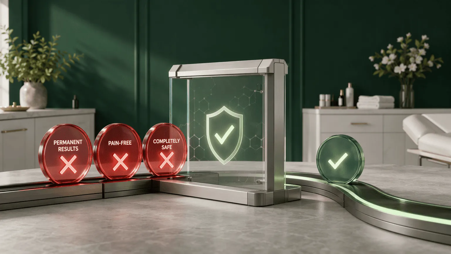 Illustration for The Red Line: Specific Claims Prohibited in Canadian Med Spa Advertising