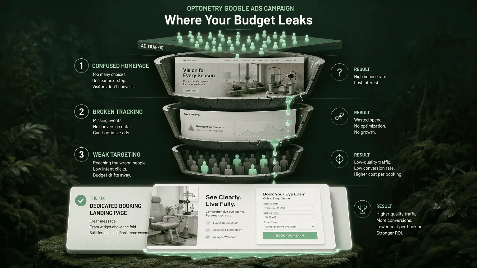 Illustration for Budget Leaks and Optimization: Landing Pages, Tracking, and Smart Targeting