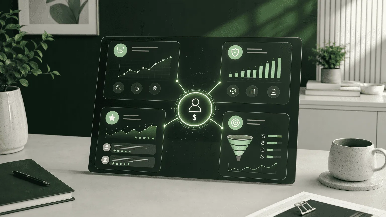 Illustration for The Core Service Suite of a Vancouver Healthcare Marketing Agency
