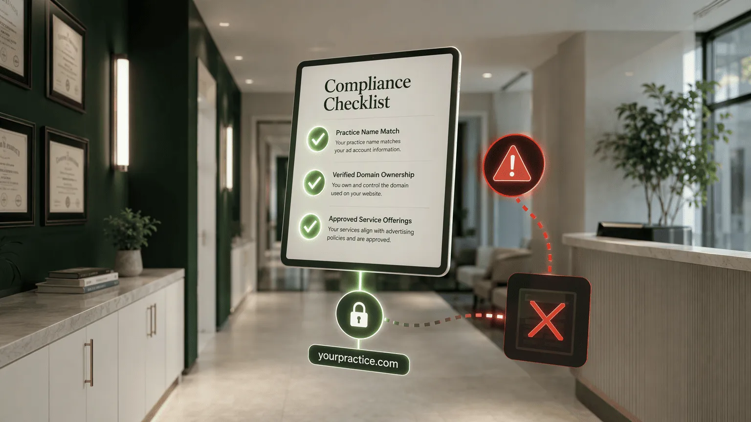 Illustration for Compliance and Pitfalls: Navigating Healthcare Ad Policies Without Getting Banned