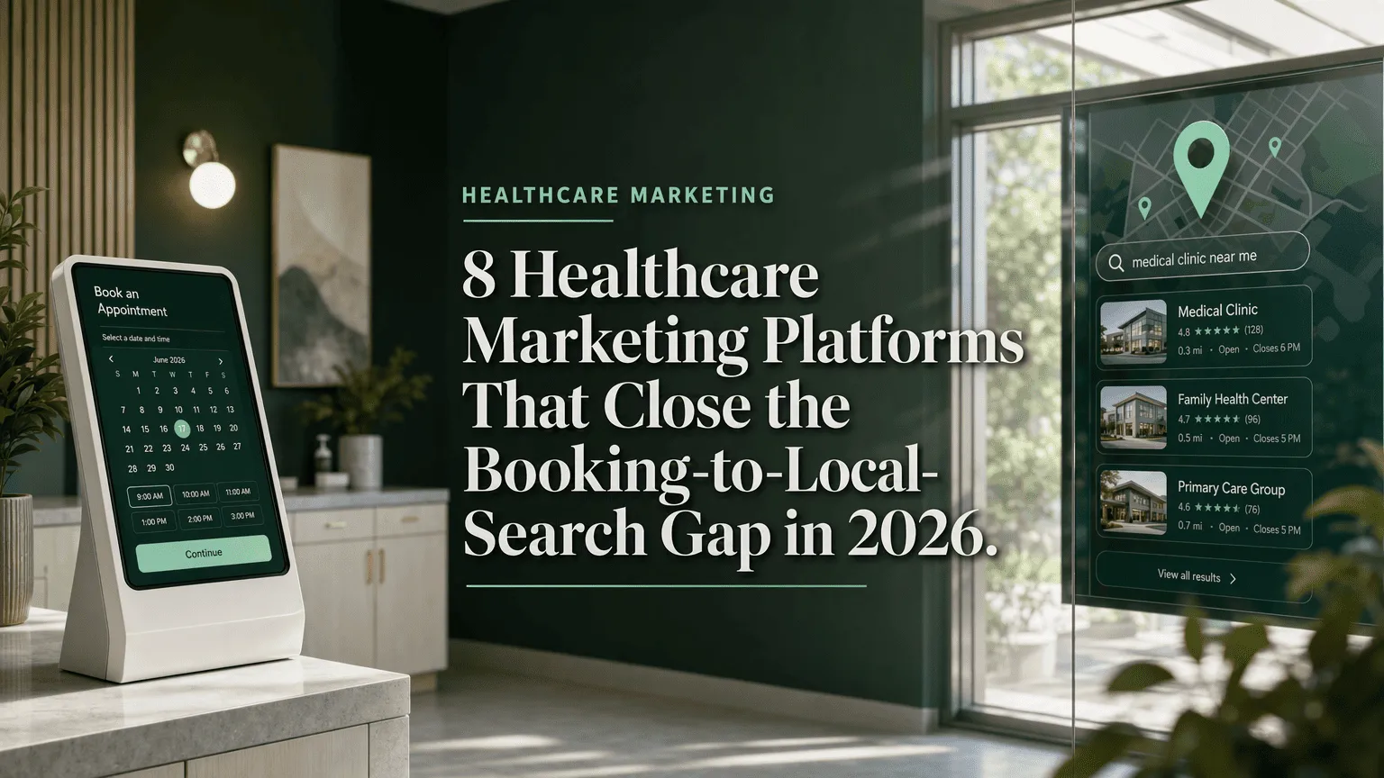 8 Healthcare Marketing Platforms That Close the Booking-to-Local-Search Gap in 2026