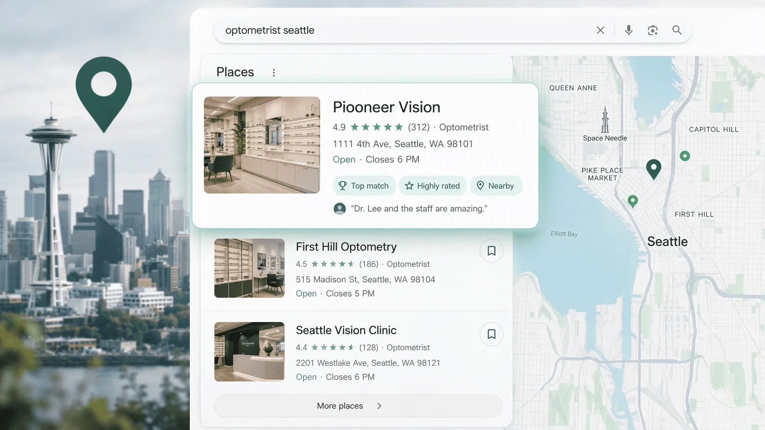 Illustration for Step 1: Dominate the Seattle Google Map Pack with Hyper-Local SEO