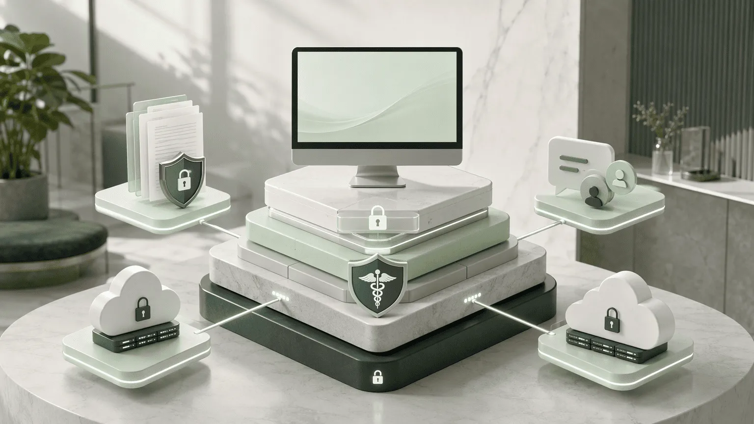 Illustration for Step 1: Forge a HIPAA-Compliant Digital Foundation for Your Clinic