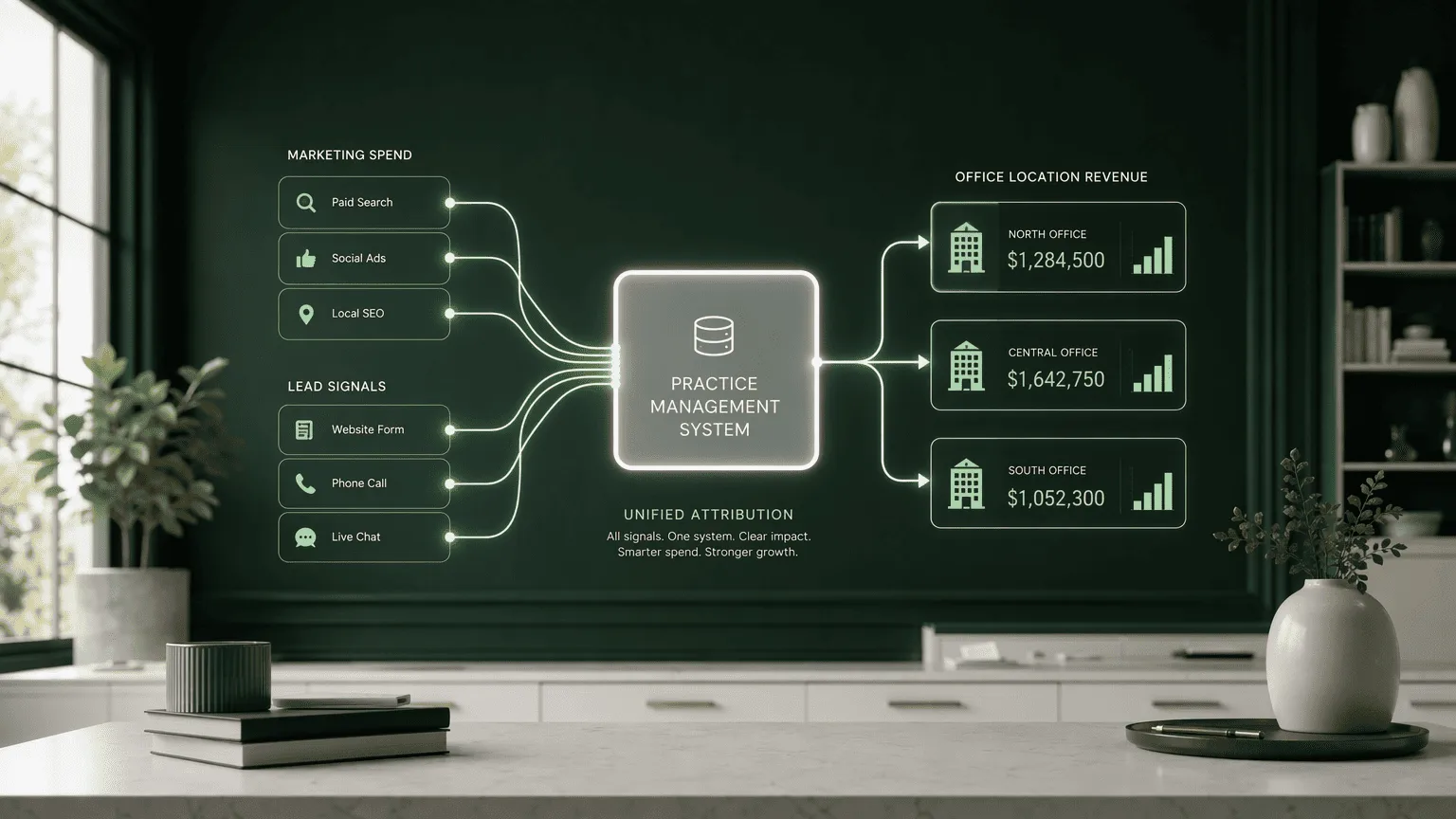 Illustration for 1. Clinads: Unified Multi-Location Attribution & Production-Validated ROI
