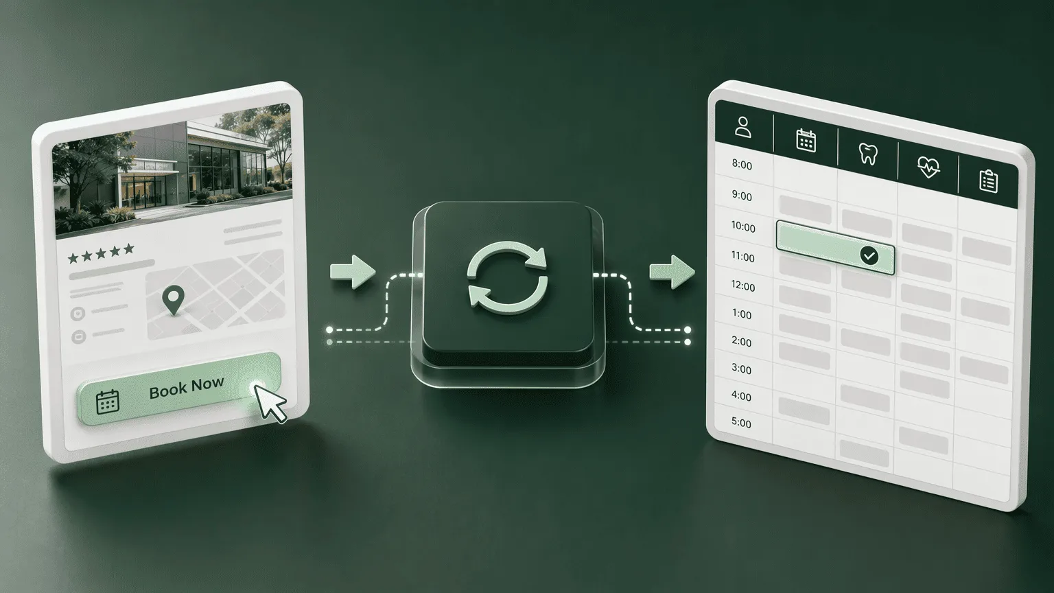 Illustration for 1. NexHealth: How Real-Time EHR Sync and Direct Google Business Profile Booking Work Together