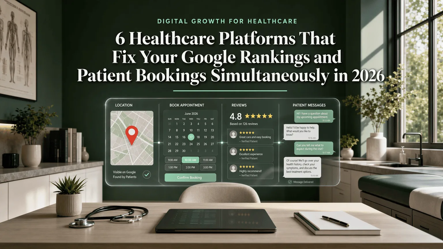 6 Healthcare Platforms That Fix Your Google Rankings and Patient Bookings Simultaneously in 2026