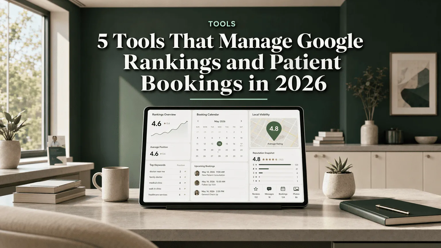 5 Tools That Manage Google Rankings and Patient Bookings