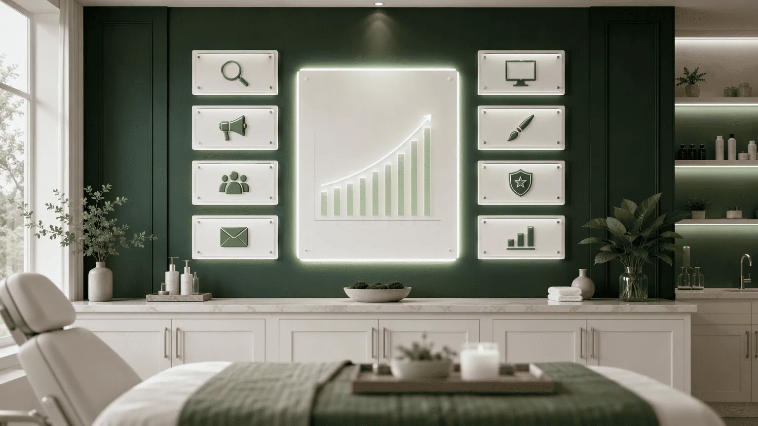 Illustration for 3. Medspa Marketing, Broad-Spectrum Aesthetics Agency with Revenue Tracking