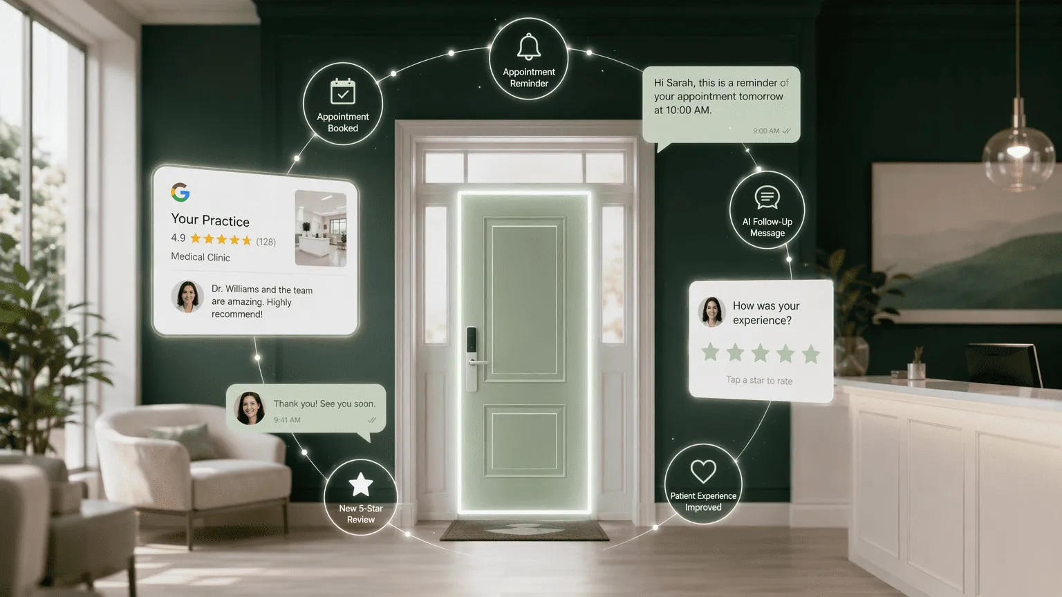 Illustration for 5. Birdeye: The Patient Experience Orbit with AI-Driven Digital Front Doors