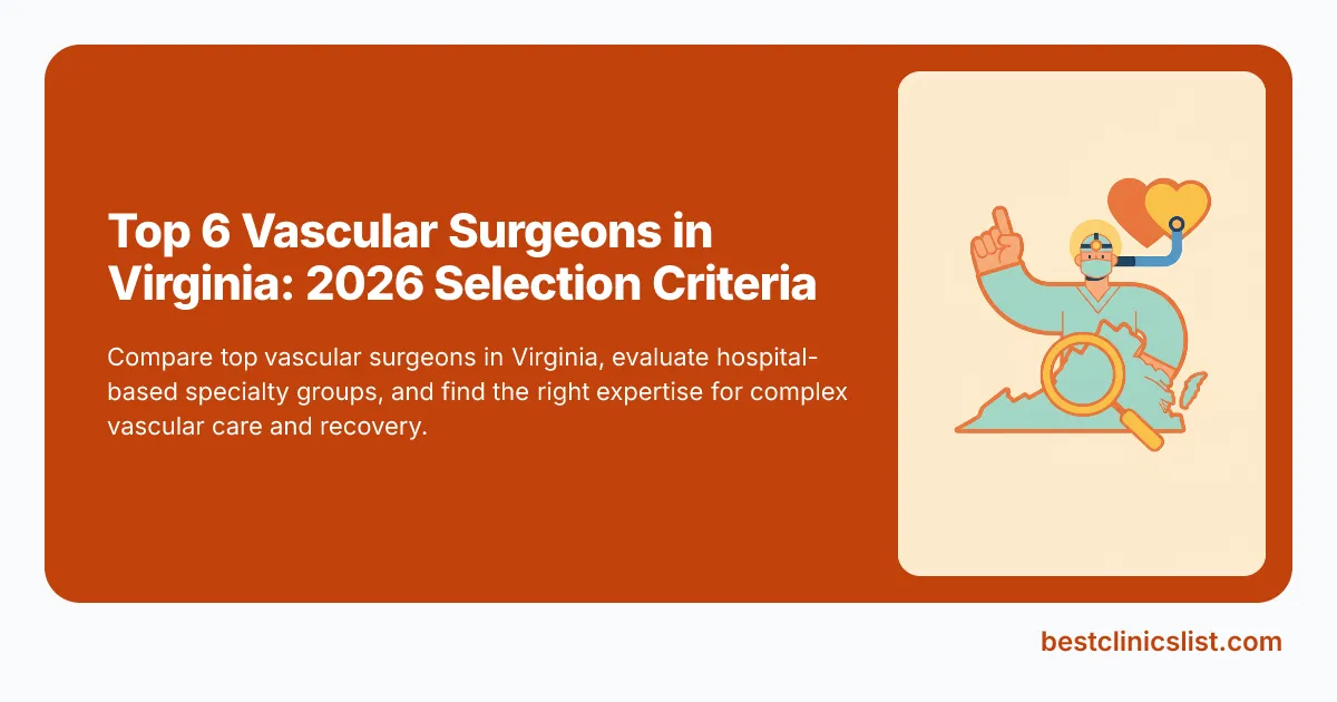 Top 6 Vascular Surgeons in Virginia: 2026 Selection Criteria