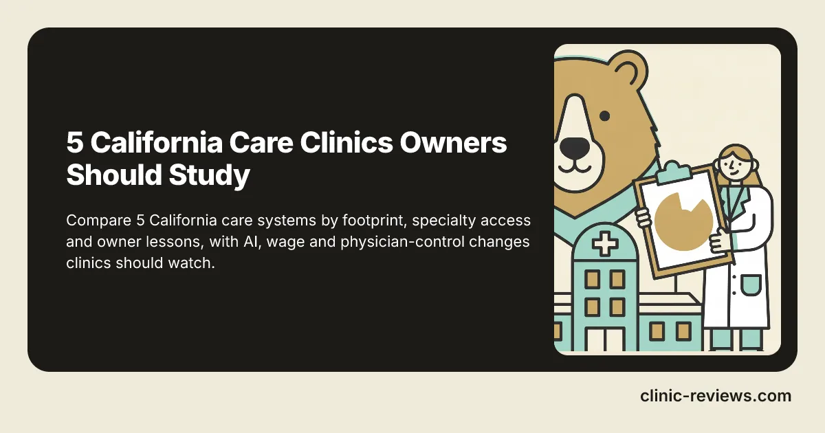 5 California Care Clinics Owners Should Study