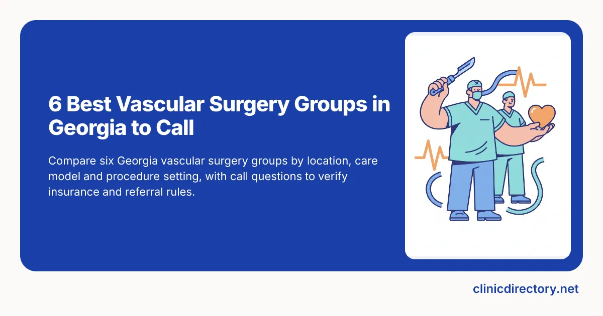 Best Vascular Surgeons in Georgia: 6 Groups to Call